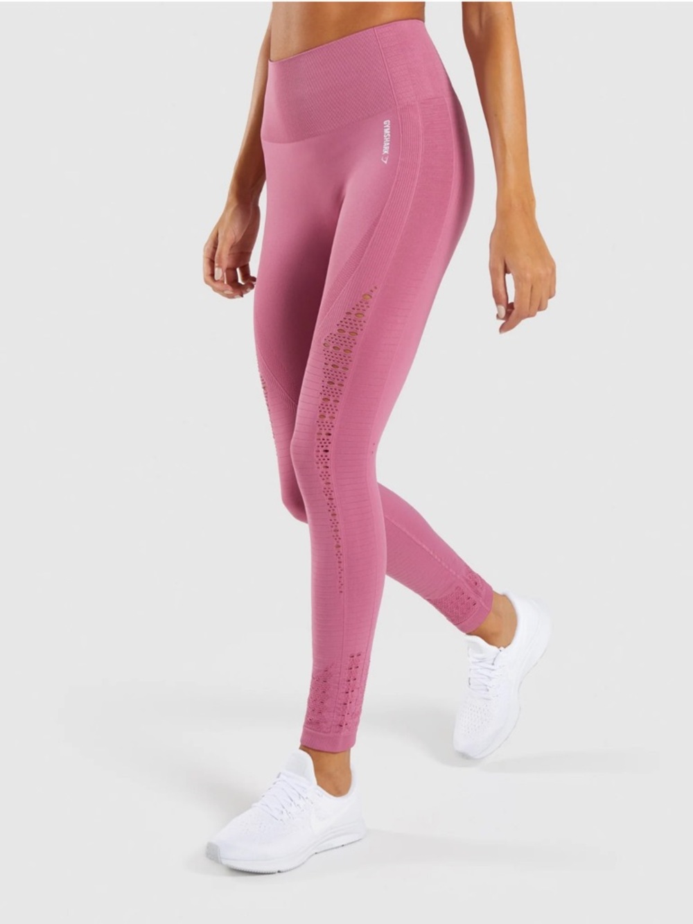 Gymshark Energy+ Seamless Leggings - Dusky Pink, Size M ✨